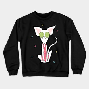 80s Sphynx Cat Crewneck Sweatshirt